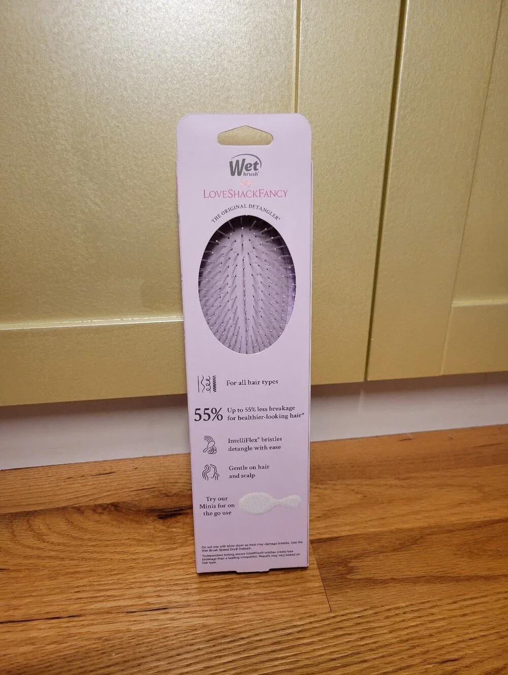 NWT LoveShackFancy x Wet Brush Limited Edition Original Detangler - Hibiscus HTF